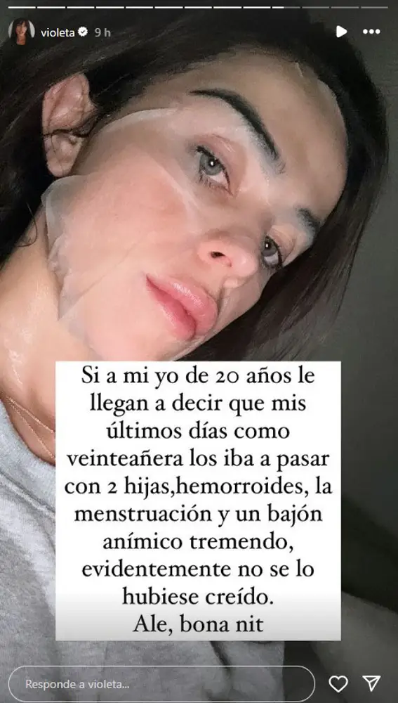 Violeta Mangriñán habla del posparto tras dar a luz a su segunda hija