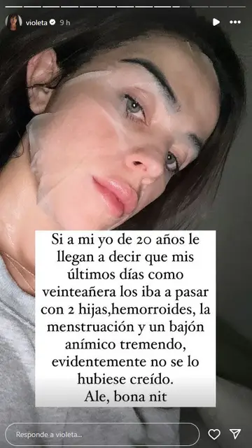 Violeta Mangriñán habla del posparto tras dar a luz a su segunda hija Violeta Mangriñán habla del posparto tras dar a luz a su segunda hija