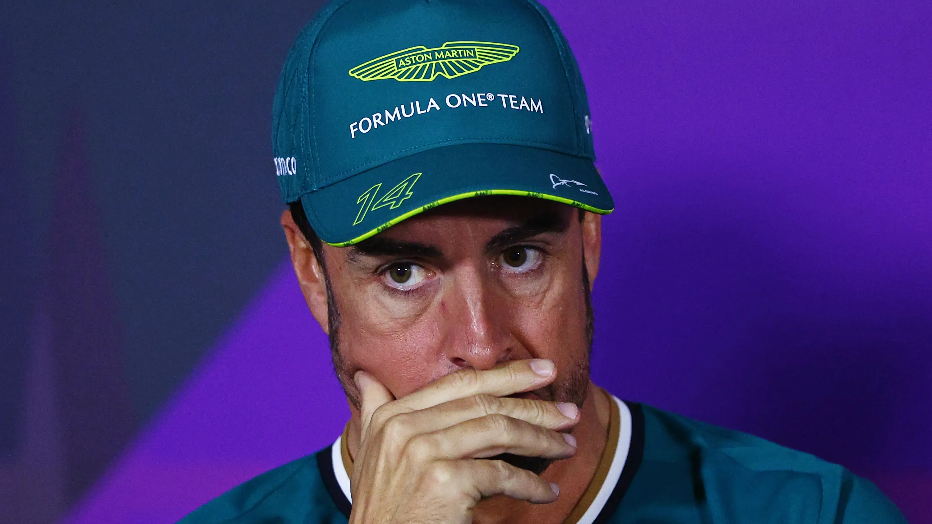 Fernando Alonso en rueda de prensa Fernando Alonso en rueda de prensa
