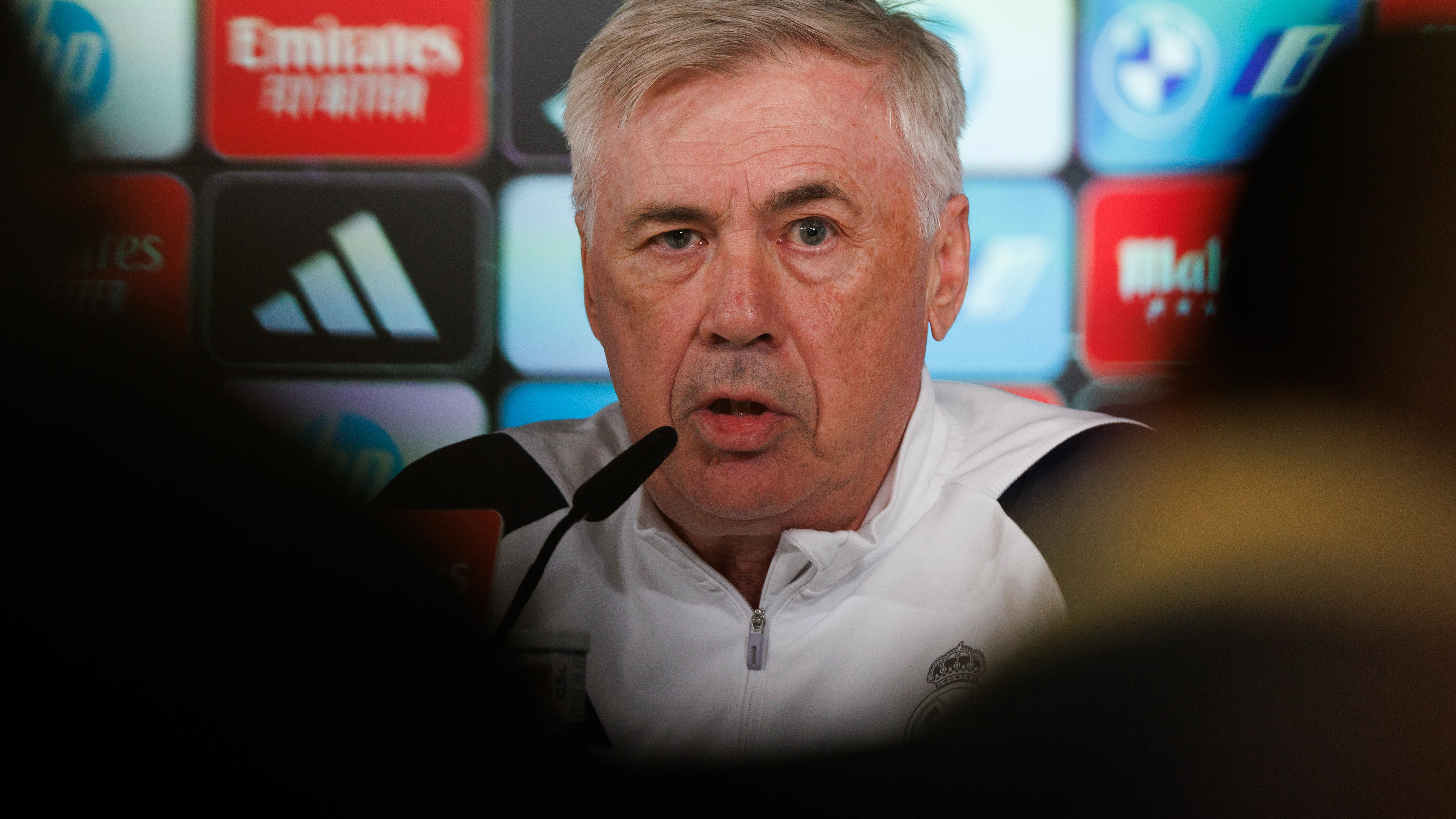 Carlo Ancelotti, en rueda de prensa Carlo Ancelotti, en rueda de prensa