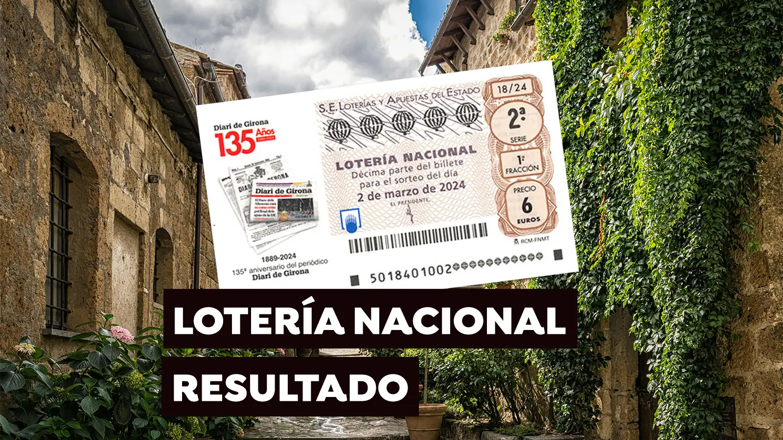 Sorteo Lotería Nacional: Comprobar décimo de hoy sábado 2 de marzo, en directo Sorteo Lotería Nacional: Comprobar décimo de hoy sábado 2 de marzo, en directo