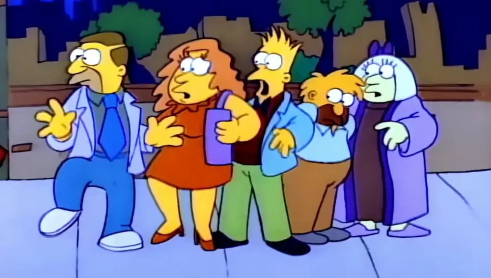 Personajes iniciales en Los Simpson