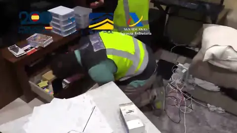 Imagen de la incautación de la Policía Nacional de una organización que amañaba eventos deportivos Imagen de la incautación de la Policía Nacional de una organización que amañaba eventos deportivos