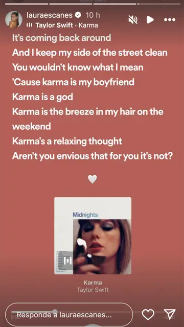 Laura Escanes comparte un mensaje tras salir la última canción de Álvaro de Luna Laura Escanes comparte un mensaje tras salir la última canción de Álvaro de Luna