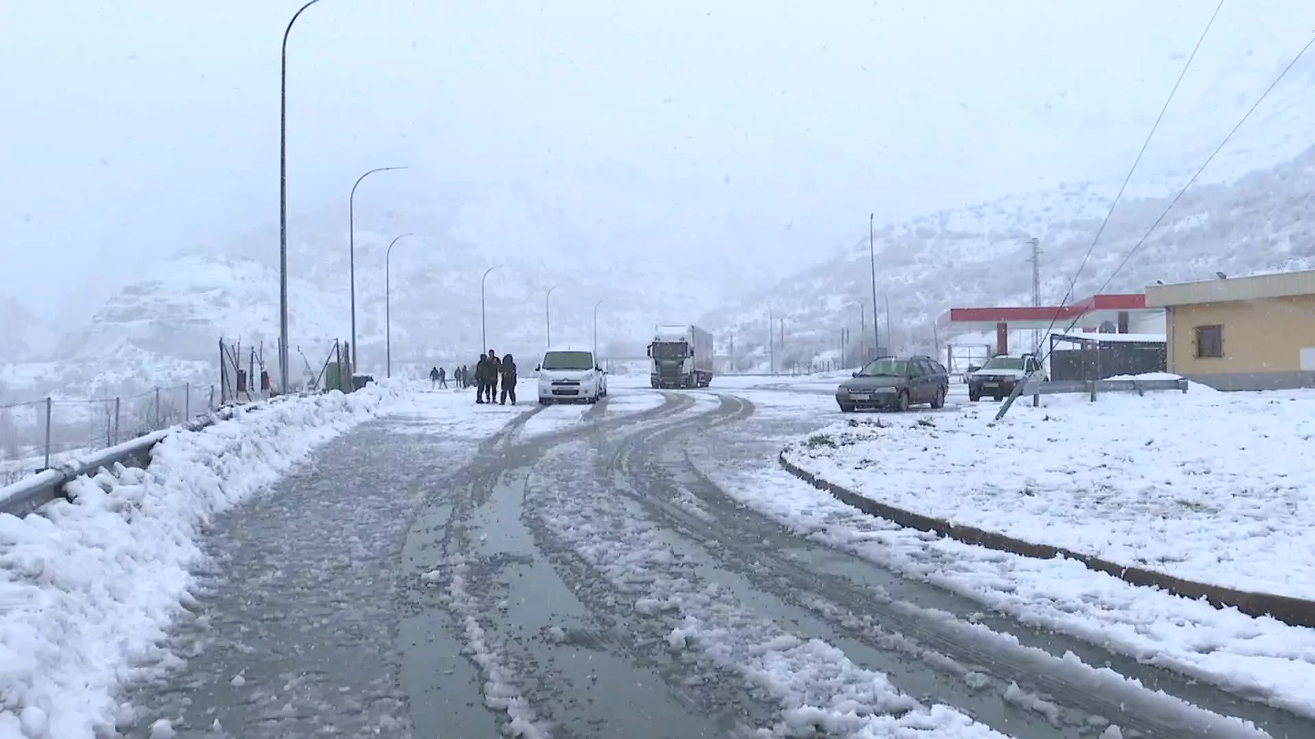 Nieve en carretera