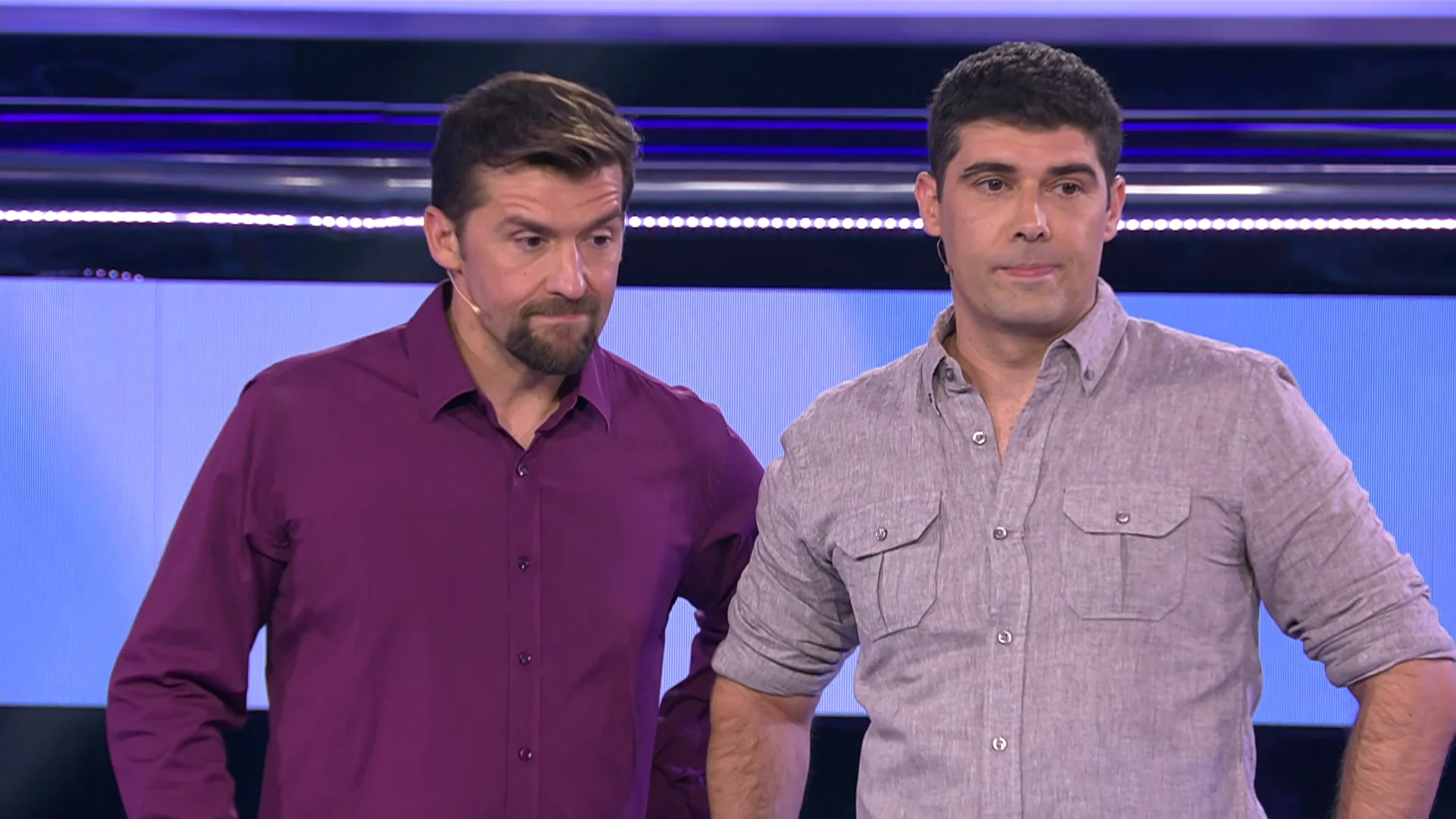 Los hermanos Aranda, consumidos por las dudas en la pregunta final Los hermanos Aranda, consumidos por las dudas en la pregunta final