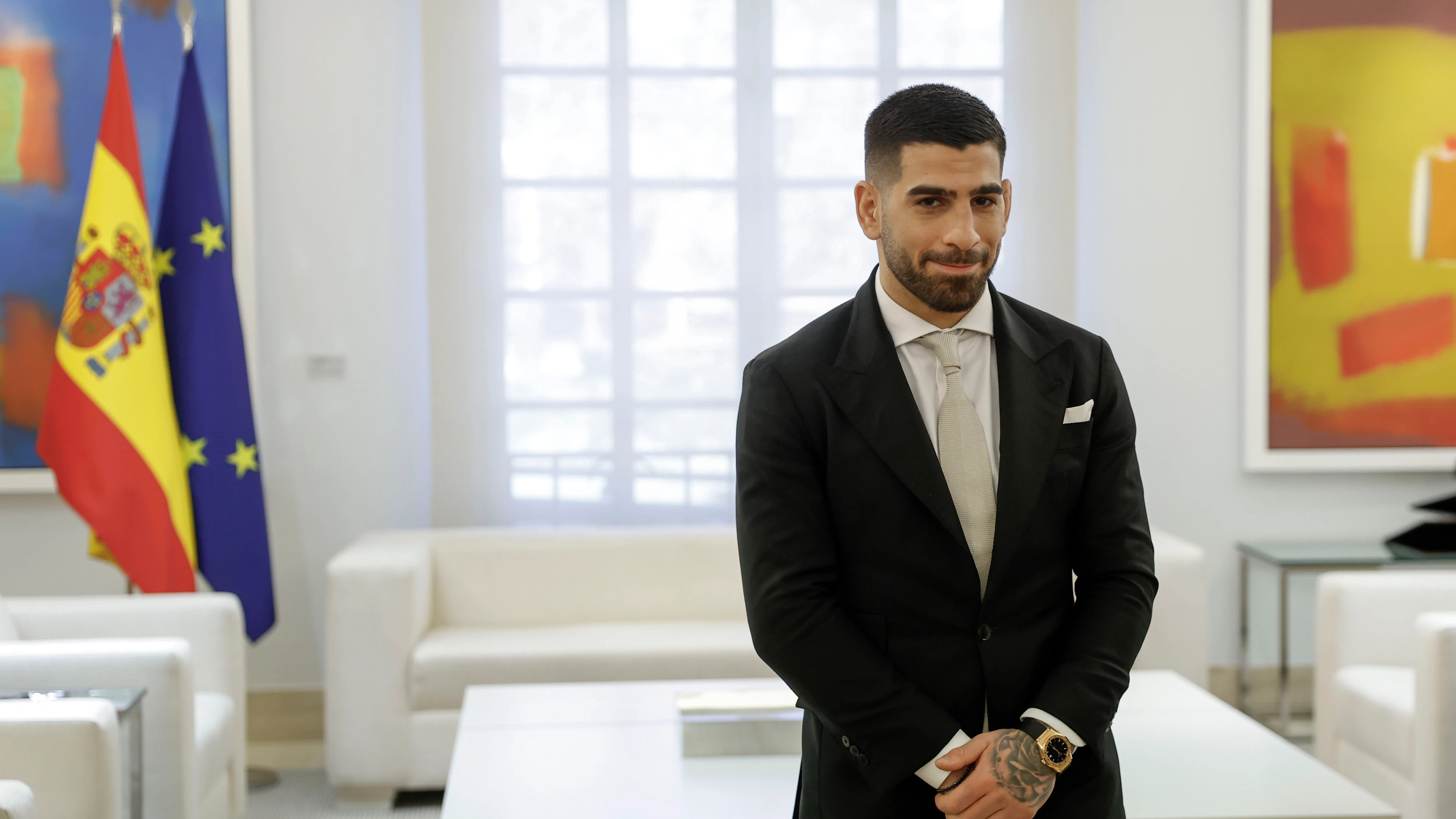 Ilia Topuria en el Palacio de la Moncloa