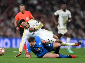 Jude Bellingham durante el partido de Champions League entre Real Madrid y Leipzig Jude Bellingham durante el partido de Champions League entre Real Madrid y Leipzig