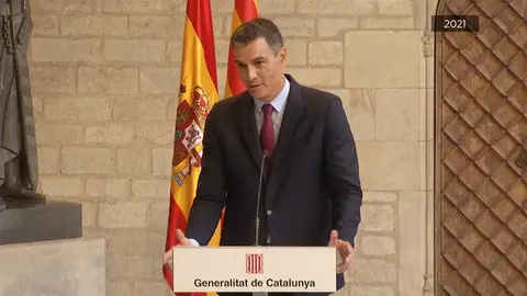 Sánchez en Barcelona en 2021