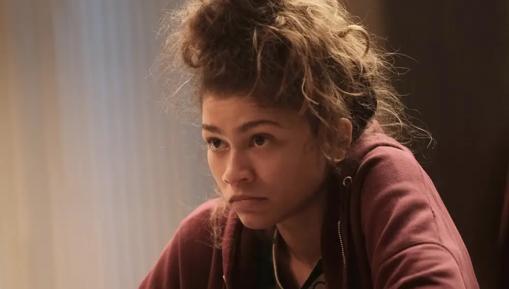 Zendaya como Rue en Euphoria Zendaya como Rue en Euphoria