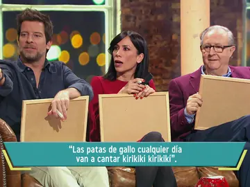 El pique del reparto de Amar en el juego sobre sus frases El pique del reparto de Amar en el juego sobre sus frases