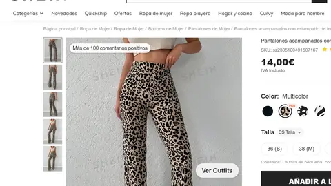 Pantalón de leopardo Pantalón de leopardo