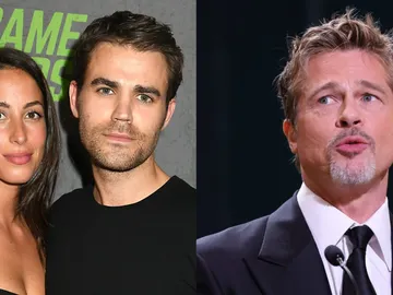 Ines de Ramon, Paul Wesley y Brad Pitt Ines de Ramon, Paul Wesley y Brad Pitt