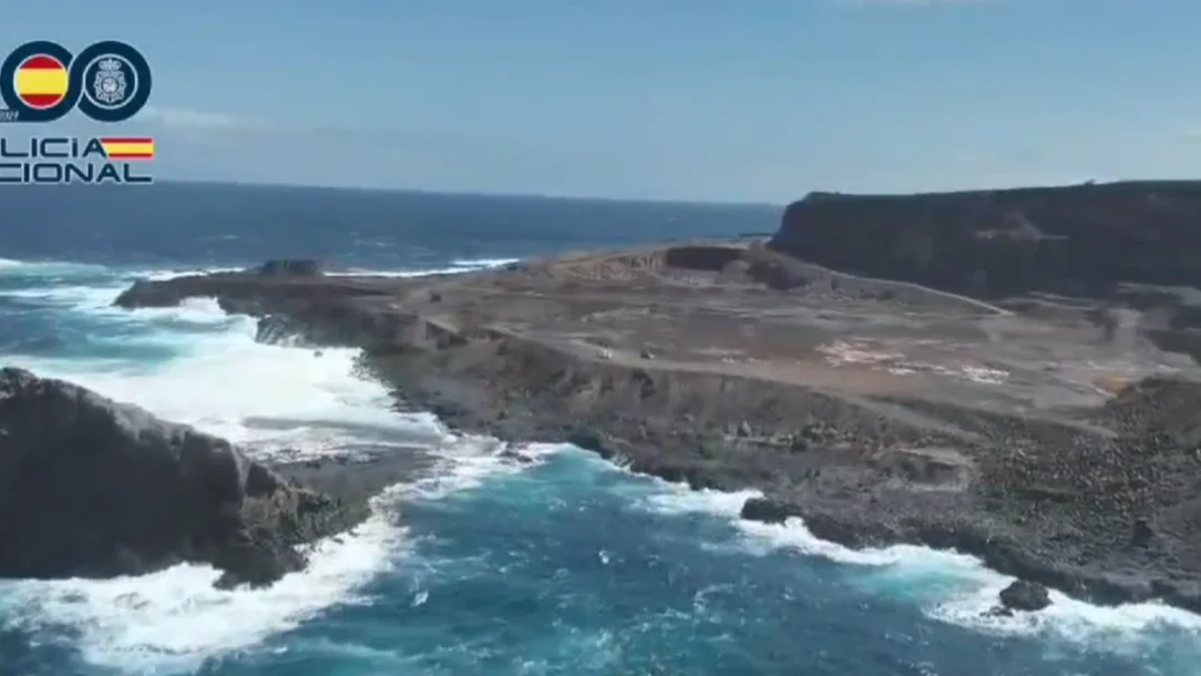 Imagen aérea de la playa El Confital Imagen aérea de la playa El Confital