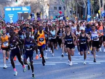 Una imagen de la 45 edición de la Maratón de Barcelona