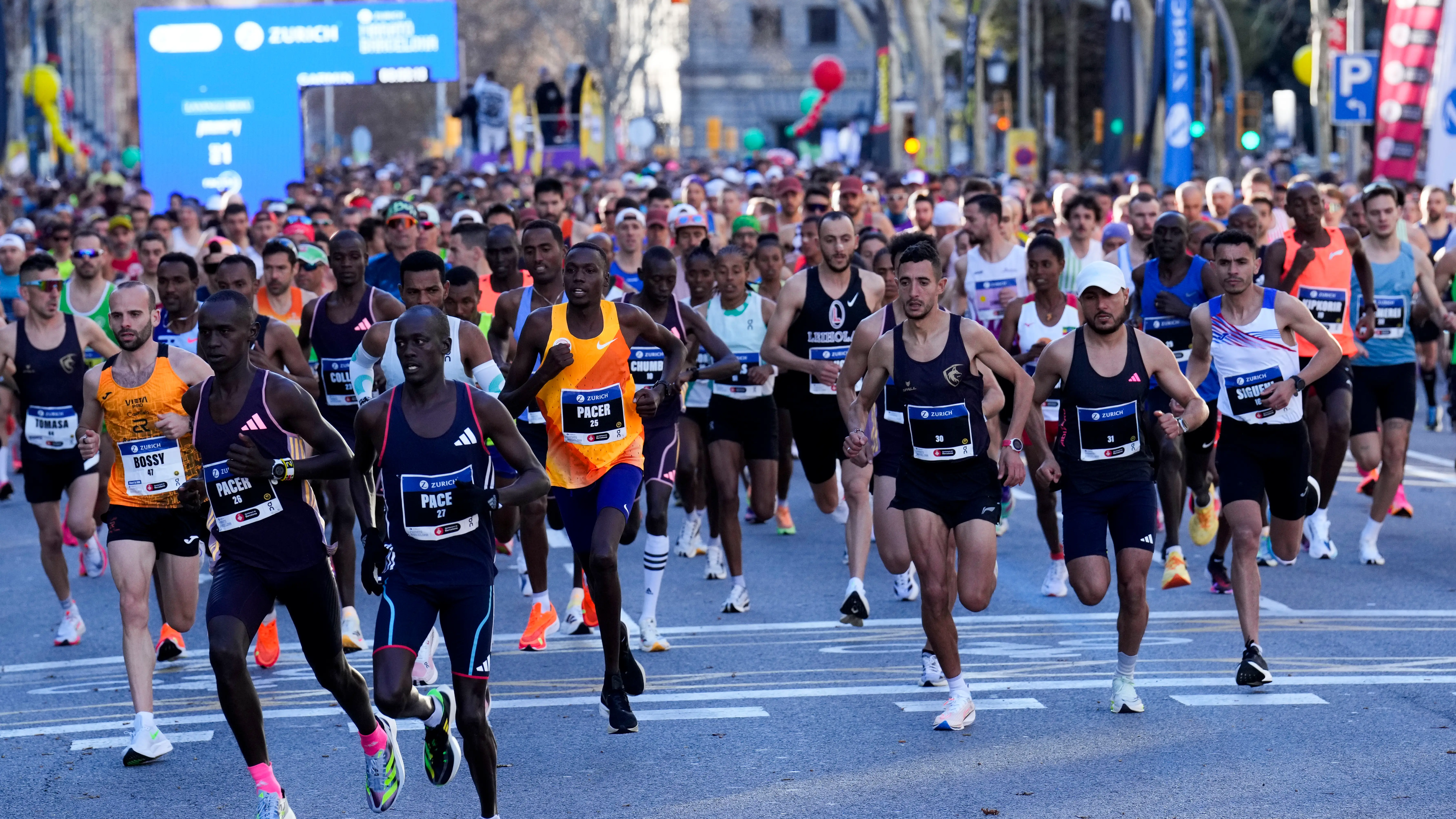 Una imagen de la 45 edición de la Maratón de Barcelona Una imagen de la 45 edición de la Maratón de Barcelona