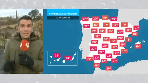 César Gonzalo avanza una semana primaveral en su previsión. César Gonzalo avanza una semana primaveral en su previsión.