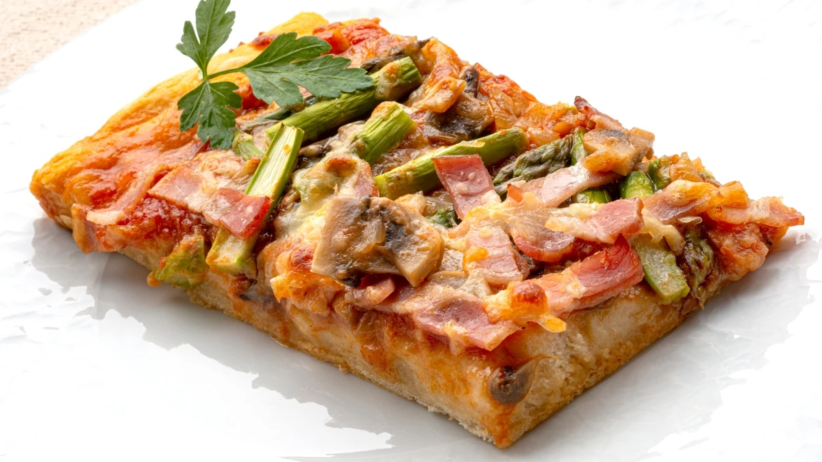 Pizza casera de champi&ntilde;ones y panceta, de Argui&ntilde;ano: "Jugosa, esponjosa y deliciosa"