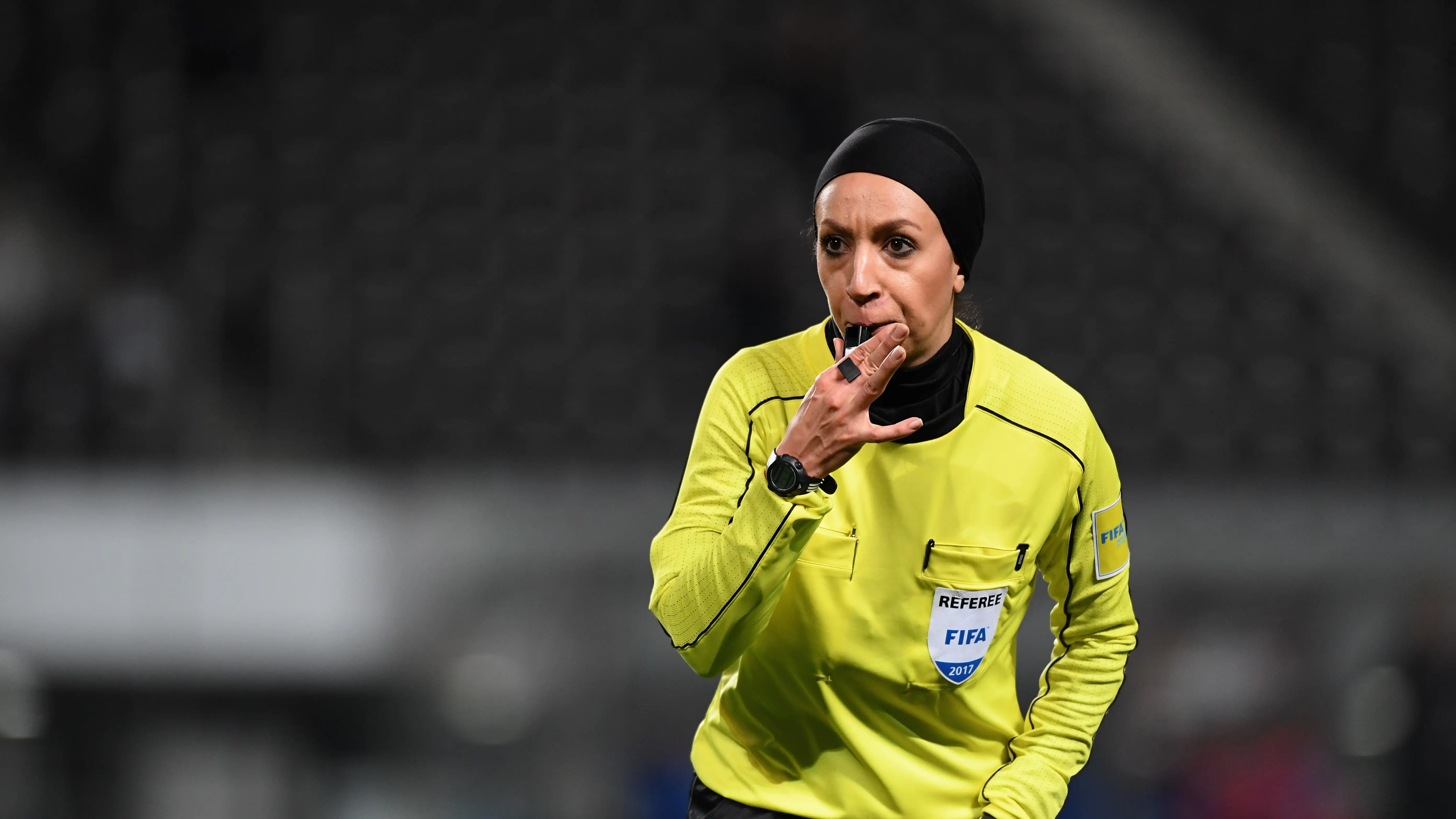 Mahsa Ghorbani, en un partido en 2017 Mahsa Ghorbani, en un partido en 2017