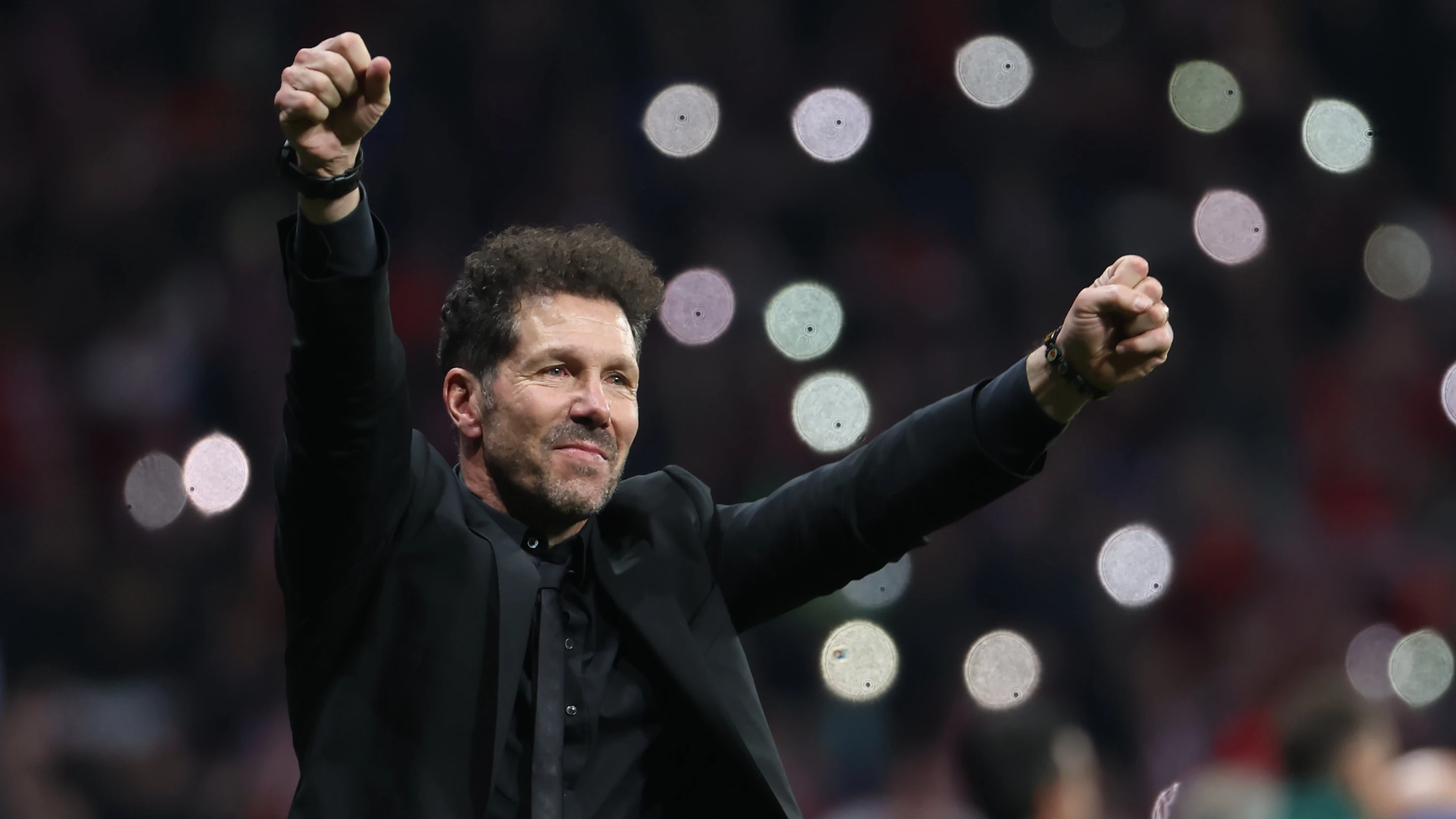 Simeone celebra el pase a cuartos tras eliminar al Inter