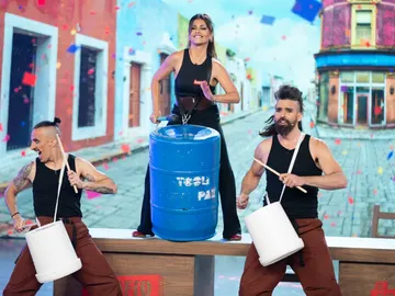 El duende de Mónica Cruz con la percusión corporal: ¡Bravo esa flamenca! El duende de Mónica Cruz con la percusión corporal: ¡Bravo esa flamenca!