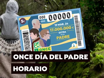 Horario y dónde ver el Sorteo del Cupón Extra del Día del Padre de la ONCE Horario y dónde ver el Sorteo del Cupón Extra del Día del Padre de la ONCE