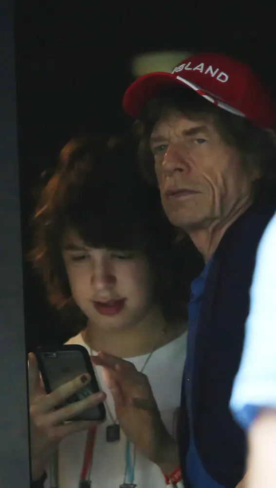 Mick Jagger e hijo
