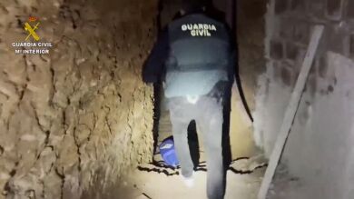 VÍDEO: Así eran los túneles que utilizaron un grupo de narcotraficantes para huir en Mallorca