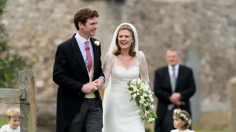 Lady Laura Meade en su boda Lady Laura Meade en su boda