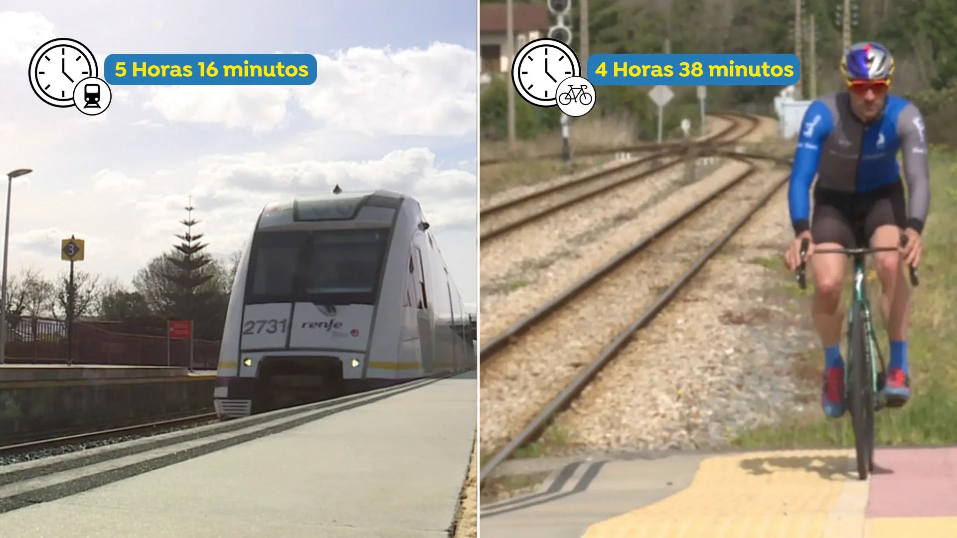 El ciclista asturiano m&aacute;s r&aacute;pido que los trenes