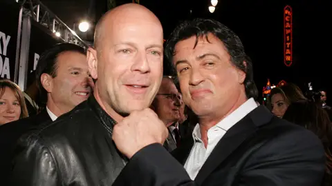Bruce Willis y Sylvester Stallone Bruce Willis y Sylvester Stallone
