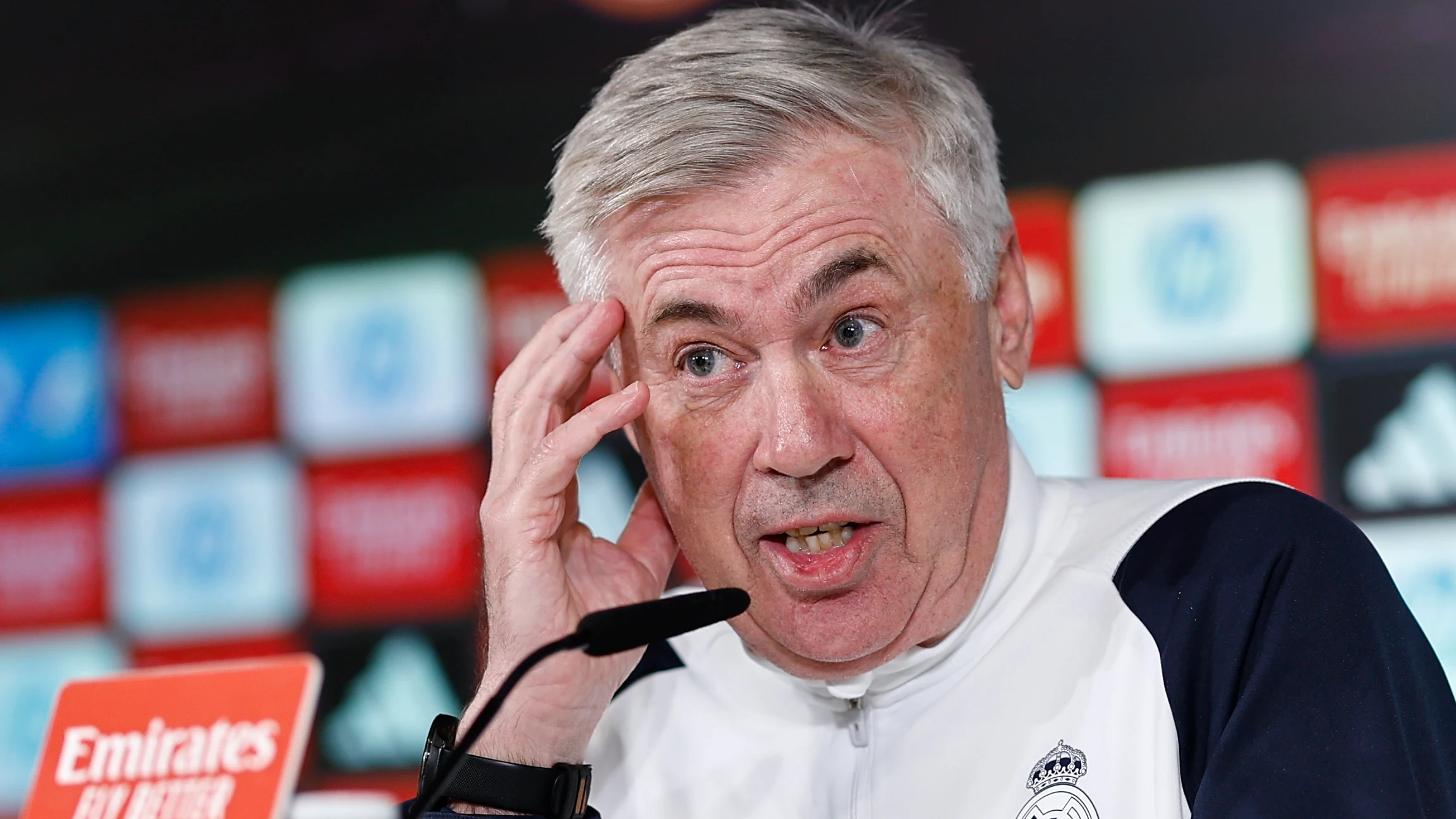 Carlo Ancelotti, en rueda de prensa