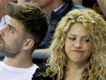 Shakira y Gerard Piqué en un evento deportivo