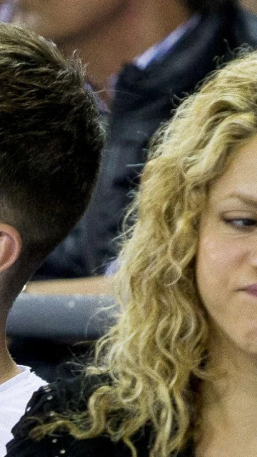 Shakira y Gerard Piqué en un evento deportivo