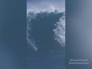 Sarah Hauser surfea la ola más grande de la historia del windsurf femenino: ¡12,19 metros!