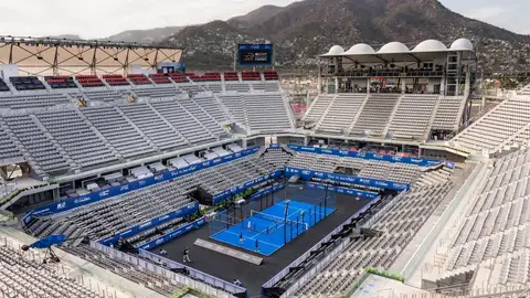 La pista central del GNP Acapulco P1 del Premiere Padel La pista central del GNP Acapulco P1 del Premiere Padel
