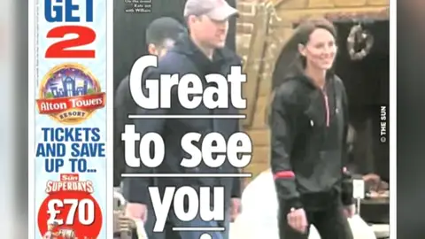 Portada en 'The Sun' Portada en 'The Sun'