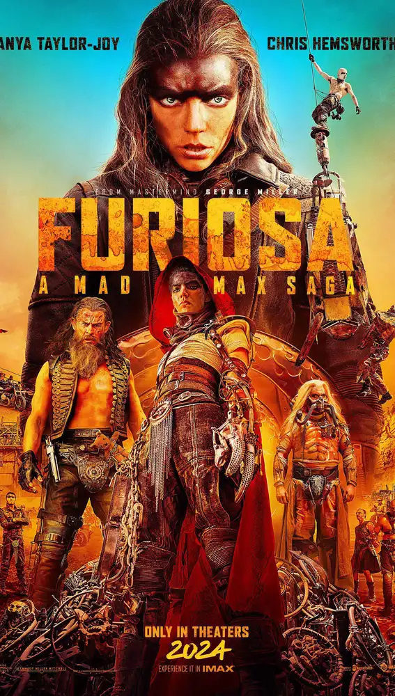Póster de Furiosa: de la saga Mad Max con Chris Hemsworth y Any Taylor-Joy