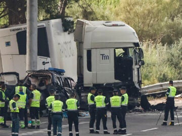 El camión articulado que arrolló mortalmente a seis personas