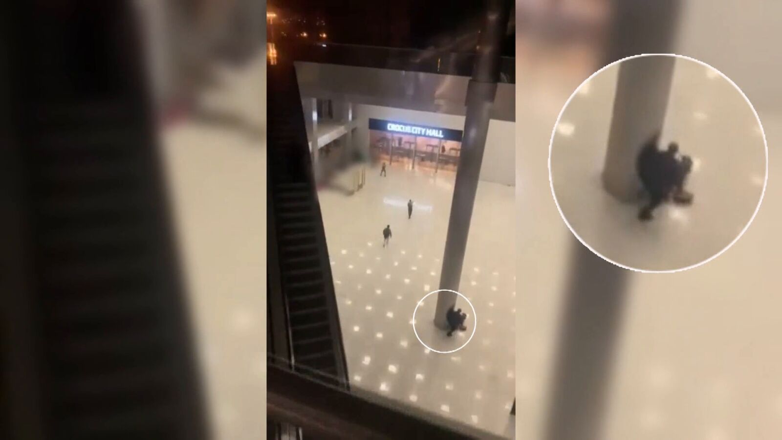 El vídeo de cómo varias personas se salvaron en el atentado de Moscú: con una columna y rompiendo un cristal
