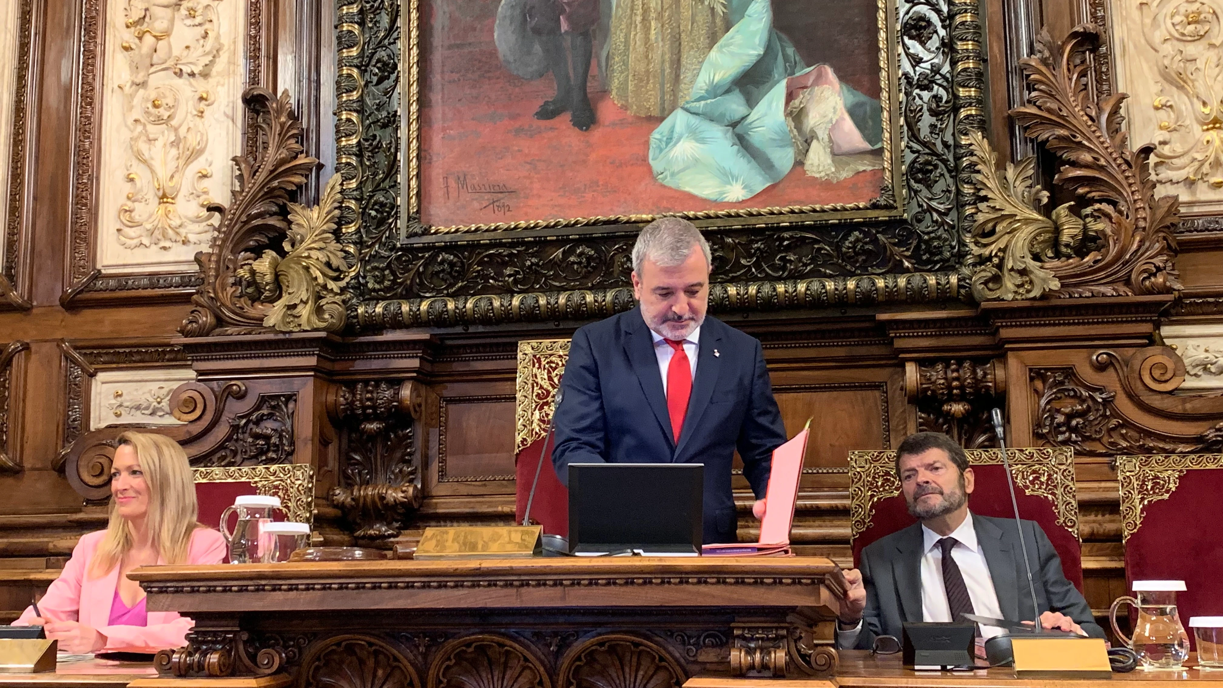 El alcalde de Barcelona, Jaume Collboni, en el pleno de marzo. El alcalde de Barcelona, Jaume Collboni, en el pleno de marzo.EUROPA PRESS22/03/2024