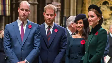 El príncipe Guillermo, Harry, Meghan Markle y Kate Middleton El príncipe Guillermo, Harry, Meghan Markle y Kate Middleton