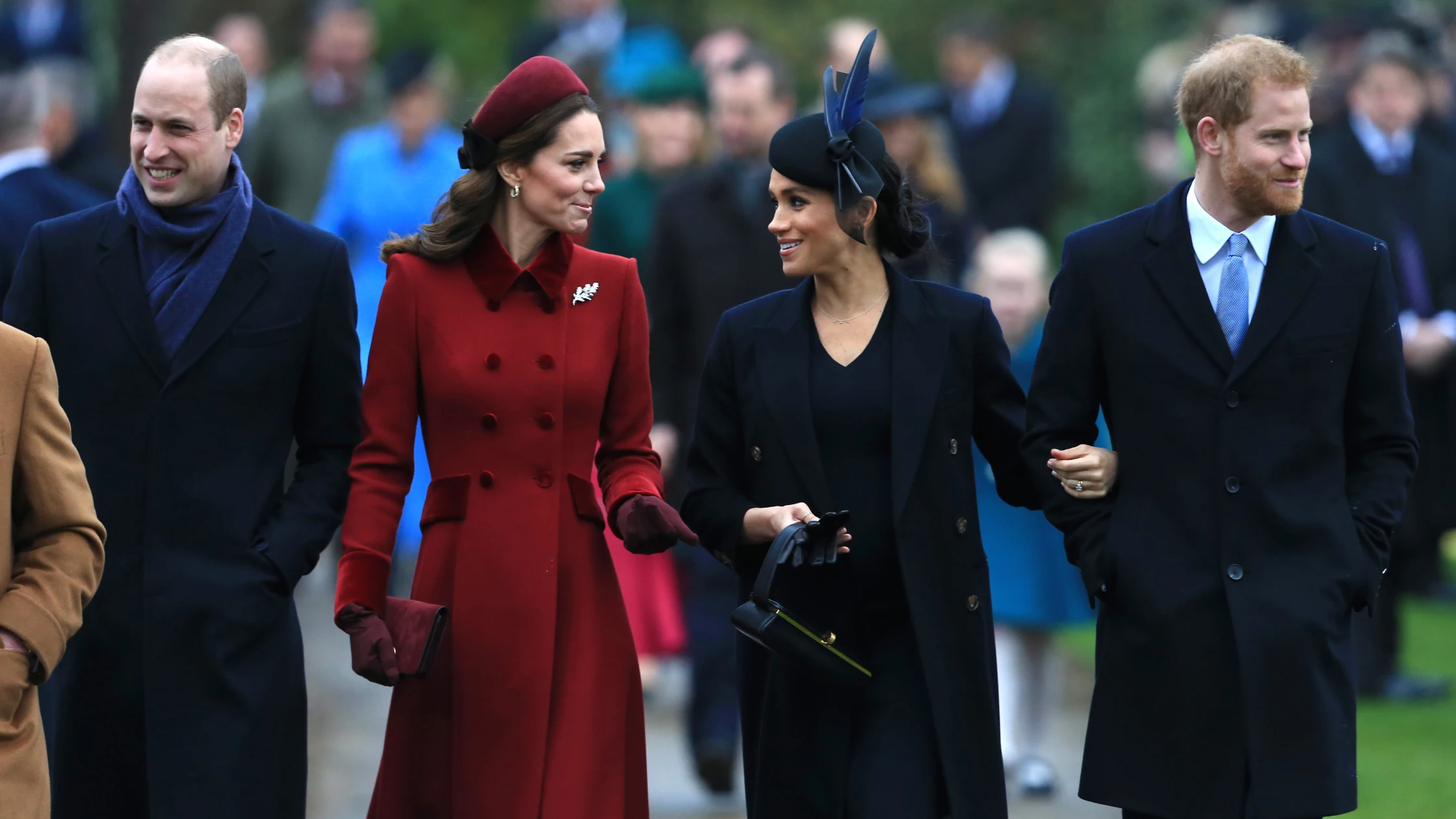 El príncipe Guillermo, Kate Middleton, Meghan Markle y Harry El príncipe Guillermo, Kate Middleton, Meghan Markle y Harry