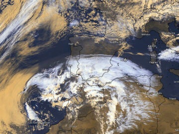 Imagen vista satélite de España