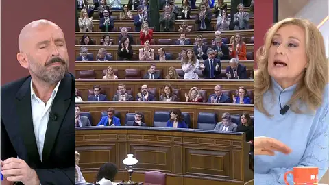 Jaime de los Santos y Elisa Beni, en Espejo Público. Jaime de los Santos y Elisa Beni, en Espejo Público.