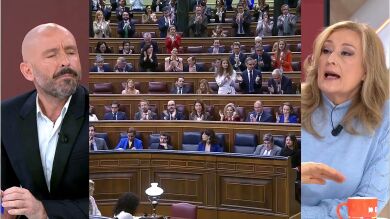 Tensión entre varios colaboradores de Espejo Público, precisamente por la crispación política