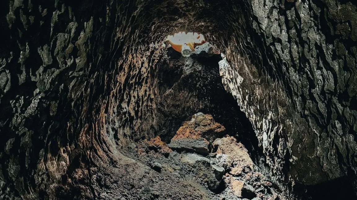 El interior del volc&aacute;n de La Palma