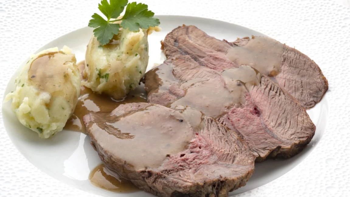 Morcillo con pur&eacute;
