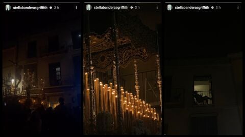 Stella Banderas en la Semana Santa de Málaga