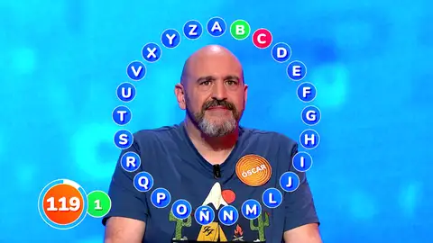 Óscar tropieza al inicio de El Rosco Óscar tropieza al inicio de El Rosco